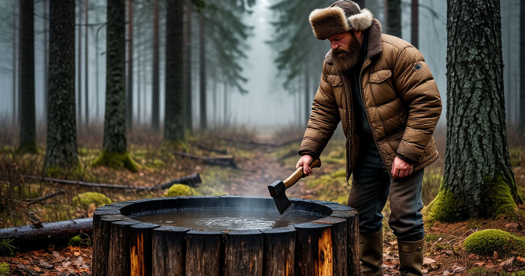 Лесоруб и колодец