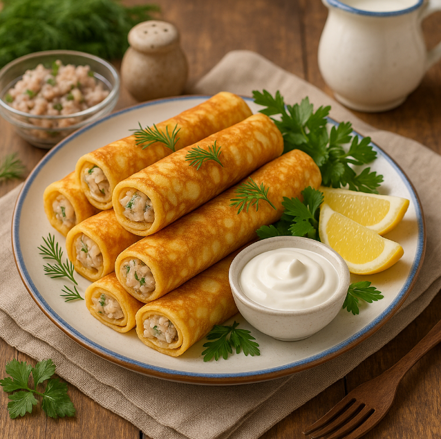 Рыбные блинчики рецепты от Дарики