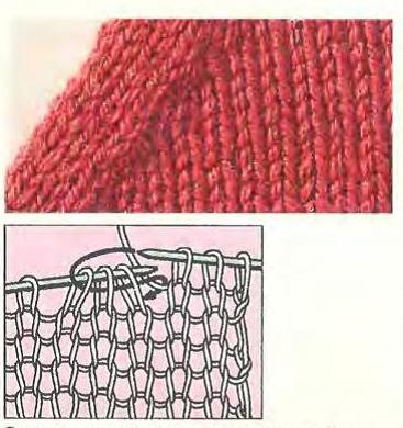 3 петли провязать вместе, как 1 лицевую петлю
