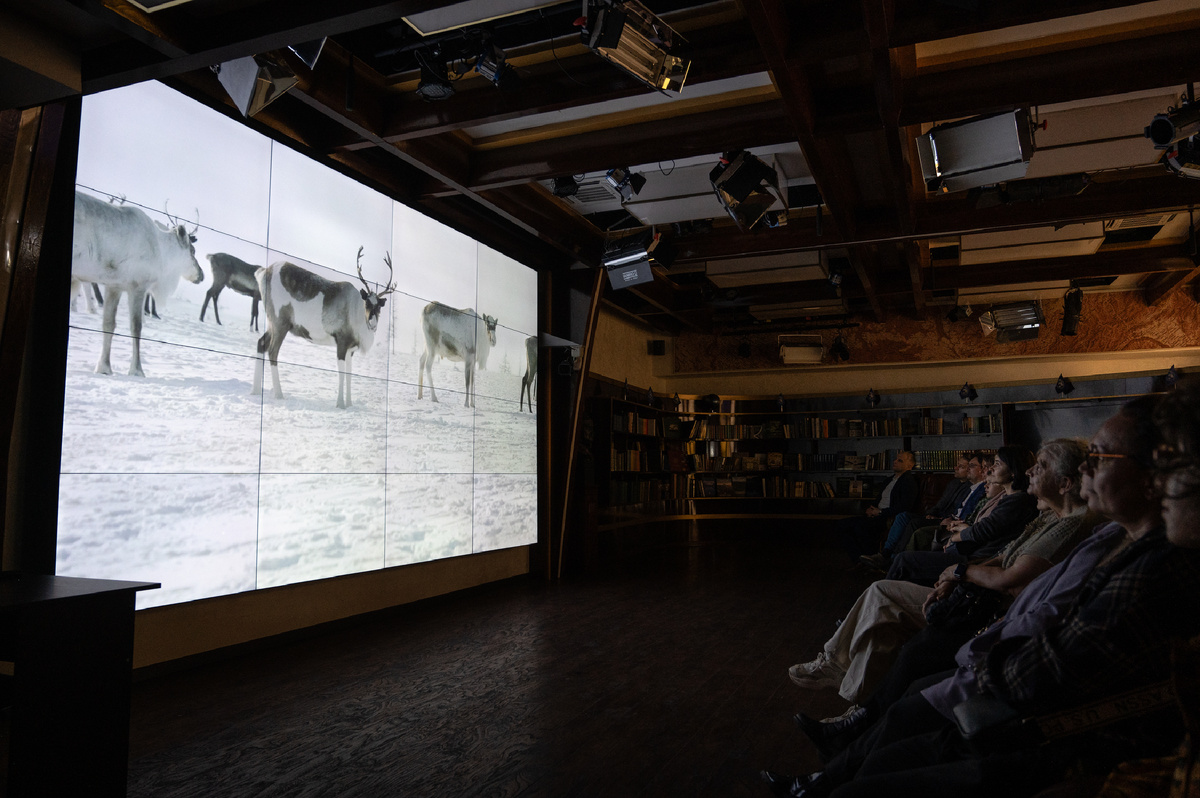 Премьера фильма «Люди белой земли» в Русском географическом обществе. Москва, 6 ноября. Фото: Федор Лавров