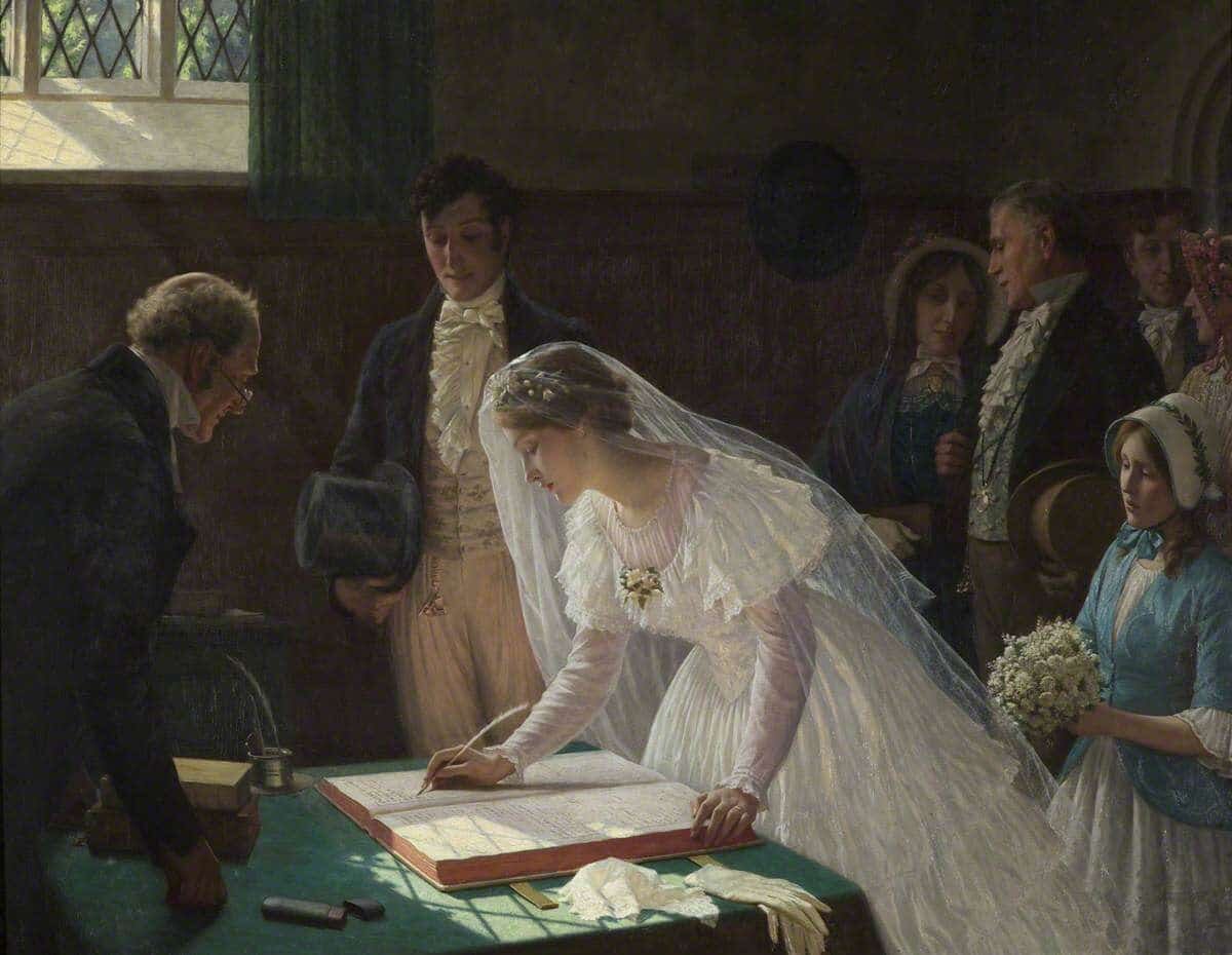    Картина Эдмунда Лейтона «Регистрация брака» / © Bristol City Museum & Art Gallery