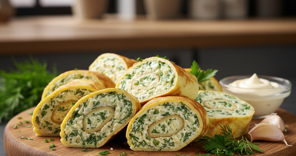 Омлетные блинчики с начинкой