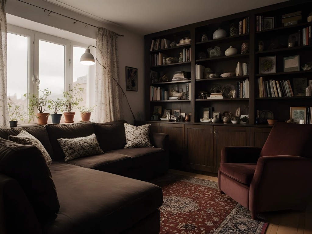 Ошибка 1 - маленькая комната, перегруженная крупной мебелью