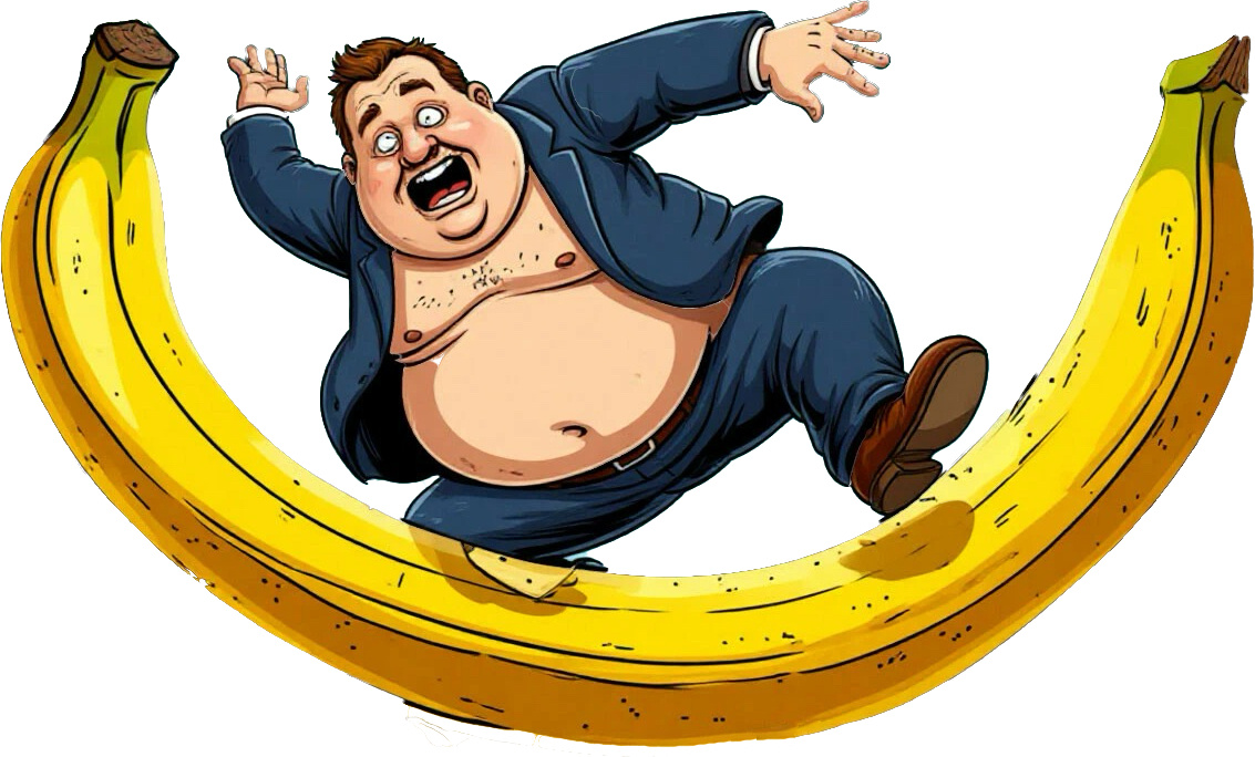 Мужик поскользнулся. Картинка из Яндекса. 