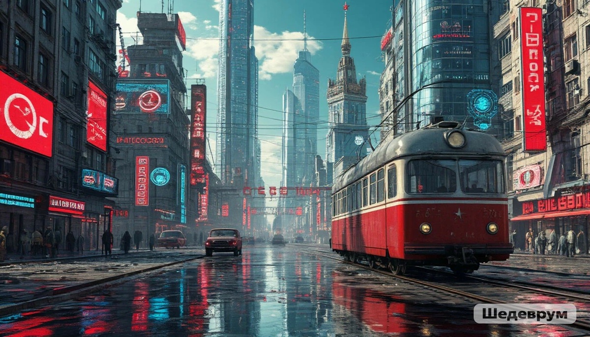 Слабое представление ИИ о СССР 2.0. Сгенерировано ИИ Шедеврум
