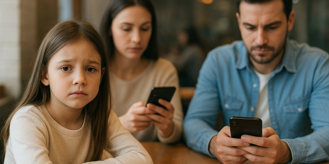 📱 Родители в телефонах, а дети — в одиночестве