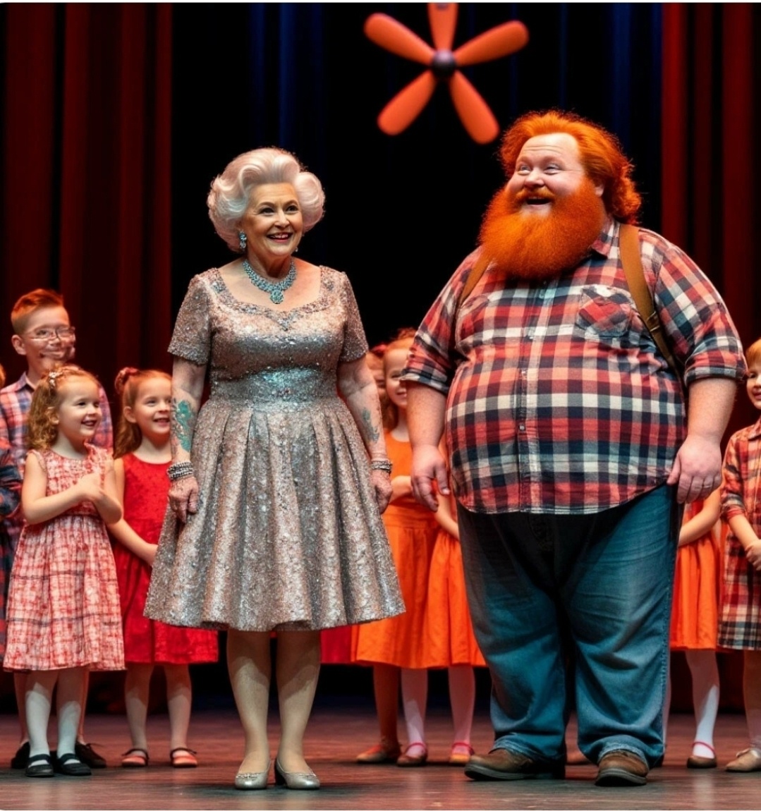 Бабуся и Карлсон.