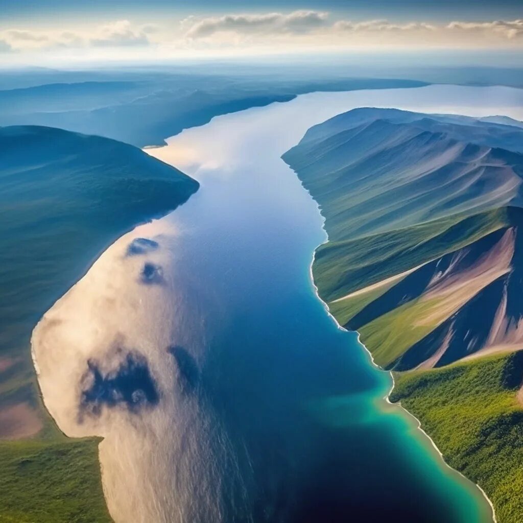 Озеро Байкал,вид сверху