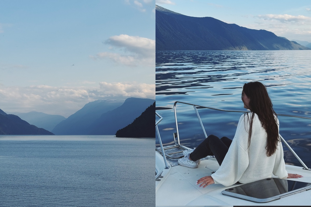 Прогулка по Телецкому озеру на Алтае 