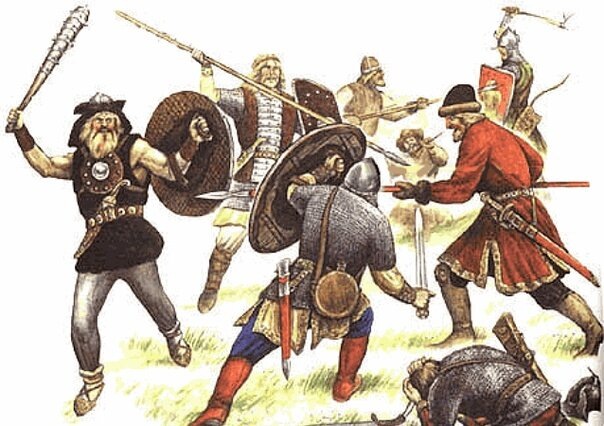 Битва русичей с ятвягами.