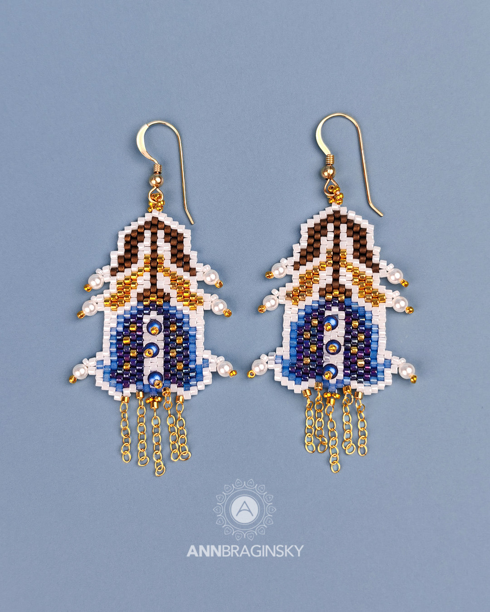 Серьги "Колокольчики". Автор Анна Брагинская