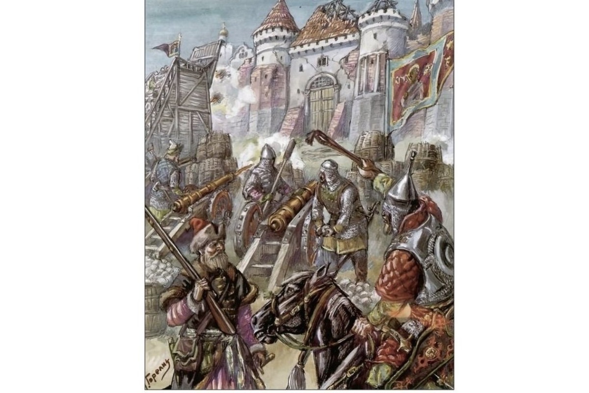    Во время взятия Смоленска русскими войсками в начале XVI века орудиями командовал некий иноземный пушкарь Стефан. Репродукция картины М.В. Горелика «Московская артиллерия во время осады Смоленска в 1514 году». Предоставлено Андреем Останиным