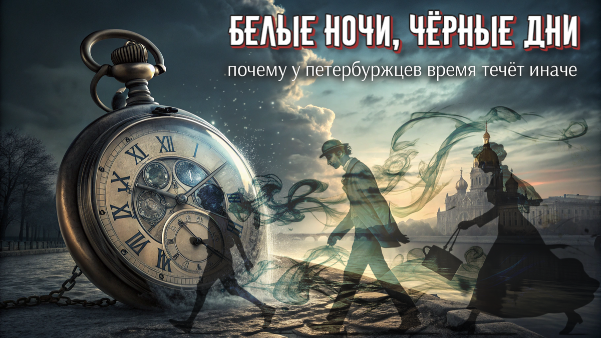 ⏳ Белые ночи, чёрные дни: почему у петербуржцев время течёт иначе (и оно всегда против вас)