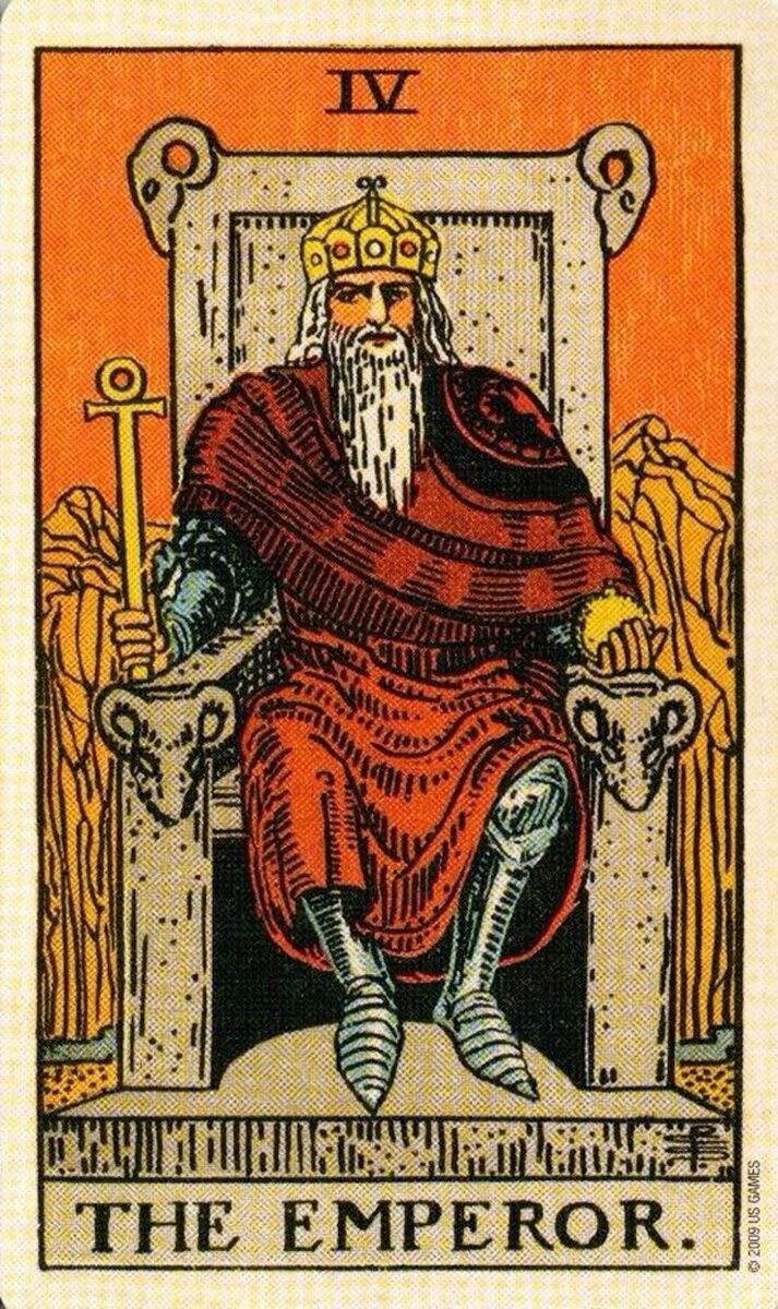 Император Таро Райдера - Уэйта. 