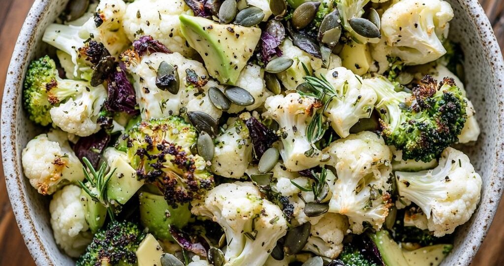 Теплый салат с брокколи для снижения холестерина