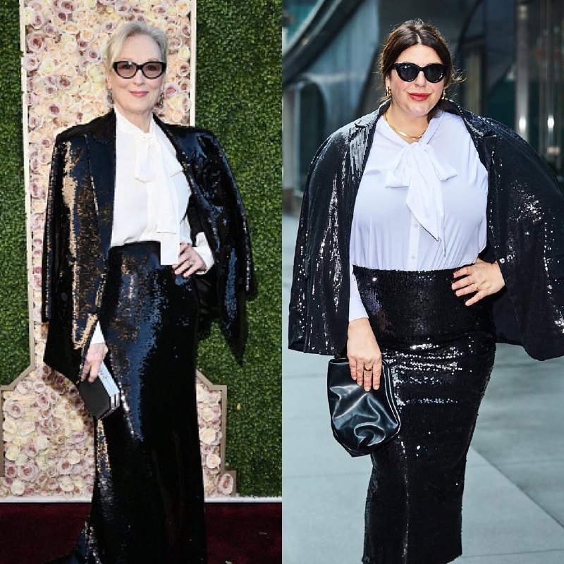 Посмотрите, как великолепно выглядит Кэти Стурино, надевая такие же наряды, как на худышках.