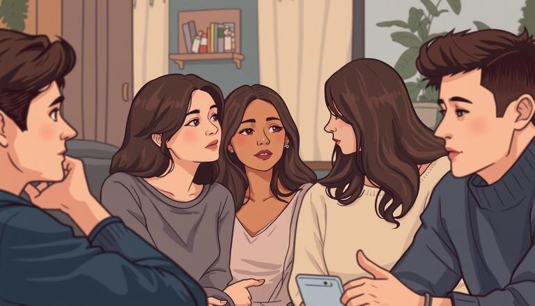    Подробное изображение конфиденциальных реакций на статусы