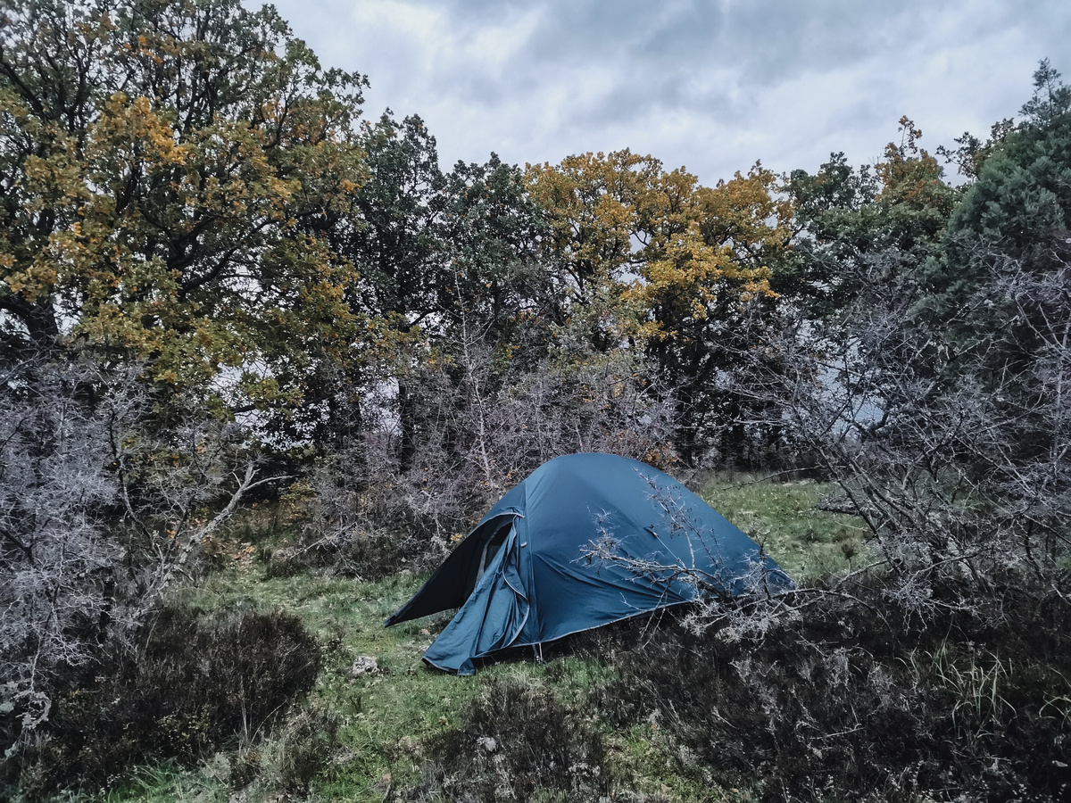 Первая ночевка у оврага Кара-Коба рядом с урочищем Горный Ключ