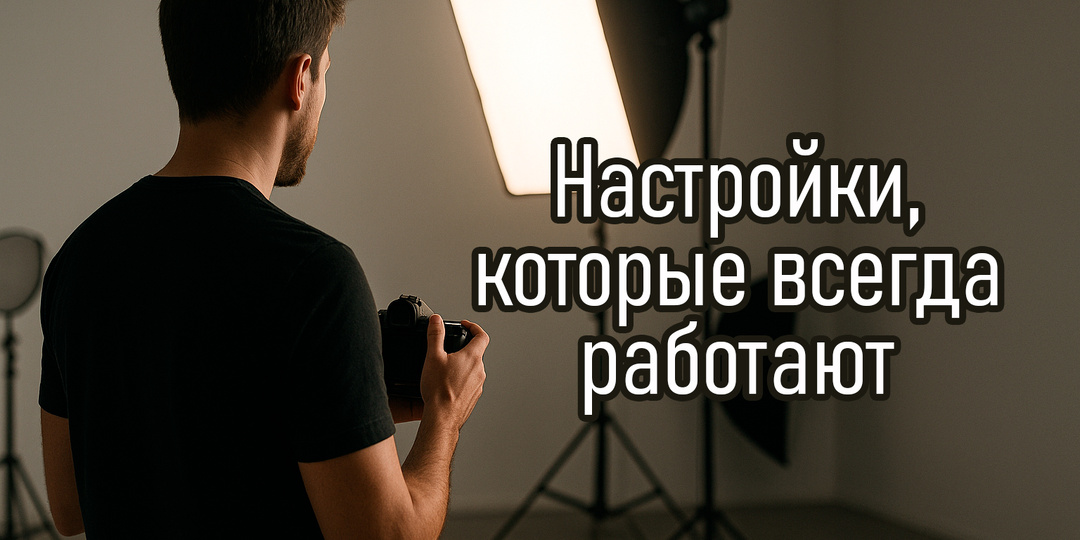 Секрет простых студийных настроек, которые дают идеальный кадр