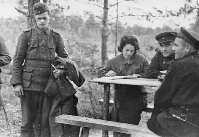 Немец на допросе