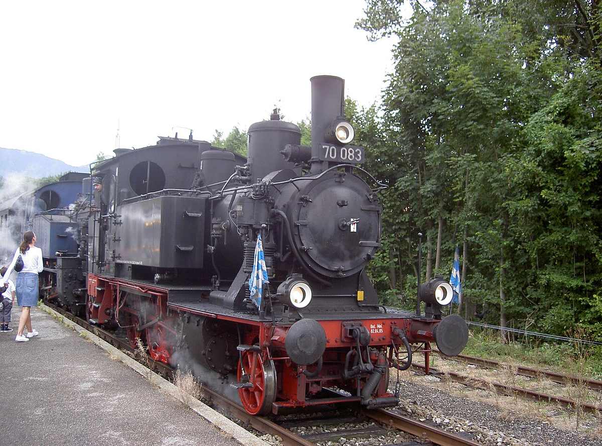 Последний в строю локомотив BR 70 083. Баварский Pt 2/3 или DRG Class 70.0, или ÖBB 770