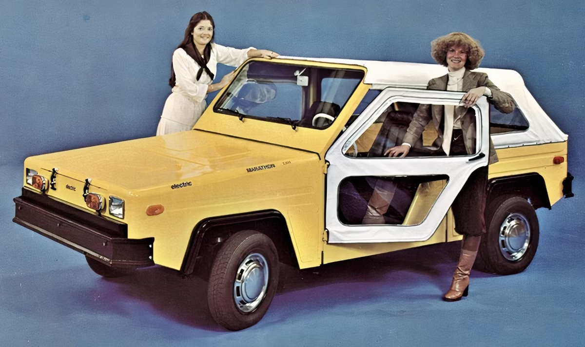 Реклама электромобиля Marathon C-300 в 70-х