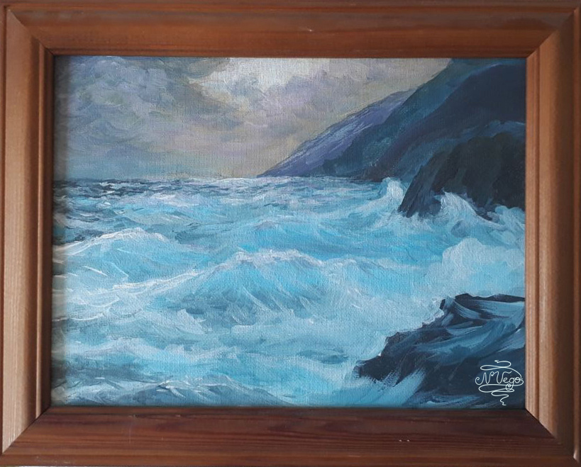 Картина Н. Вего "Море"