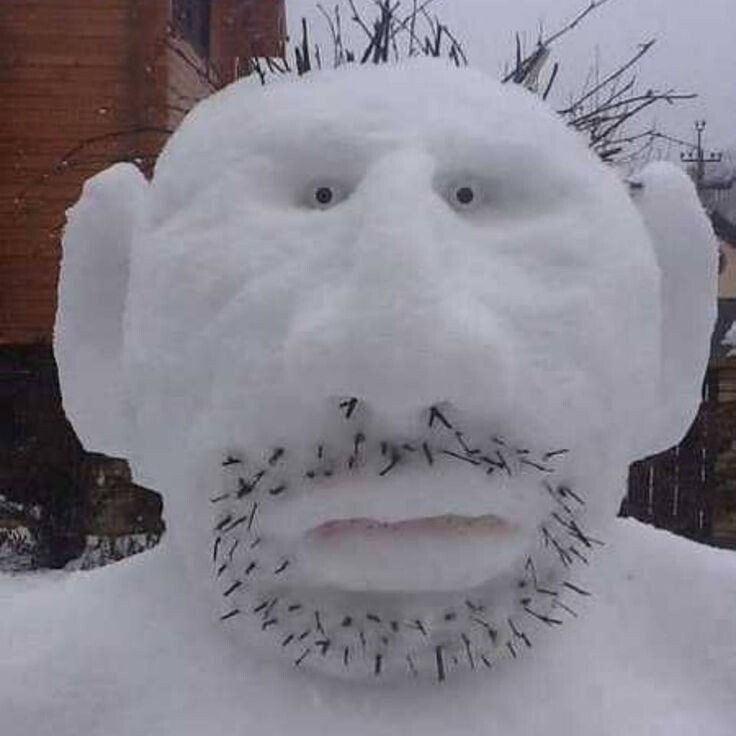 Настоящий мужчина для снежной бабы . ( с просторов интернета) 