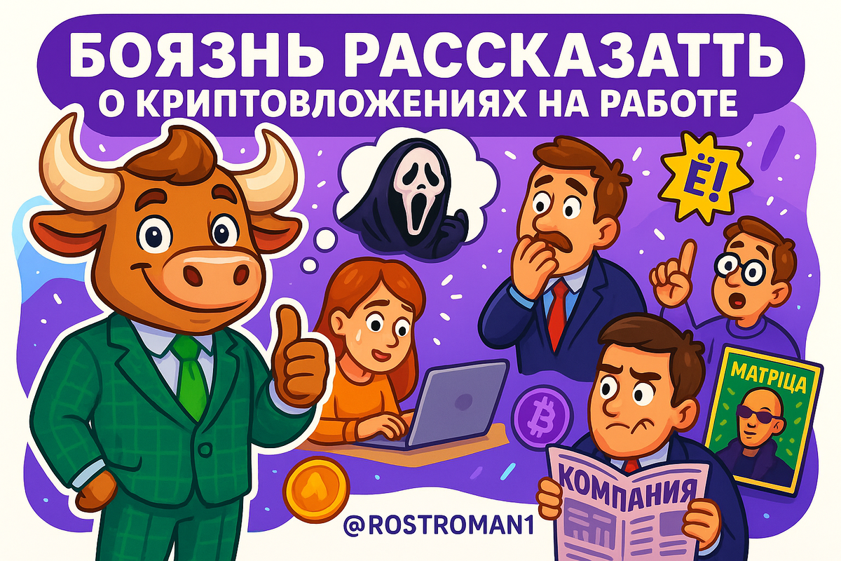    Боязнь рассказать о криптовложениях на работе: как страх осуждения разрушает карьеру РоСТ | Роман о Системном Трейдинге