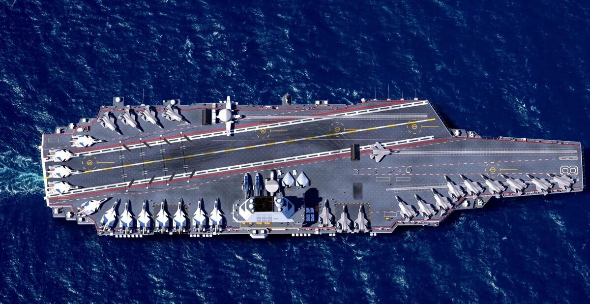                                                   Китайский авианосец "Фуцзянь"