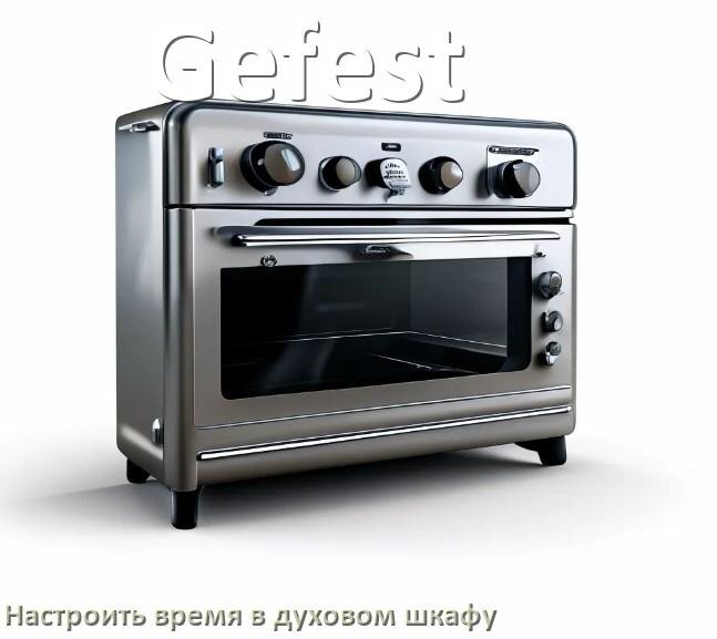 
Как в духовом шкафу Gefest установить часы и настроить время