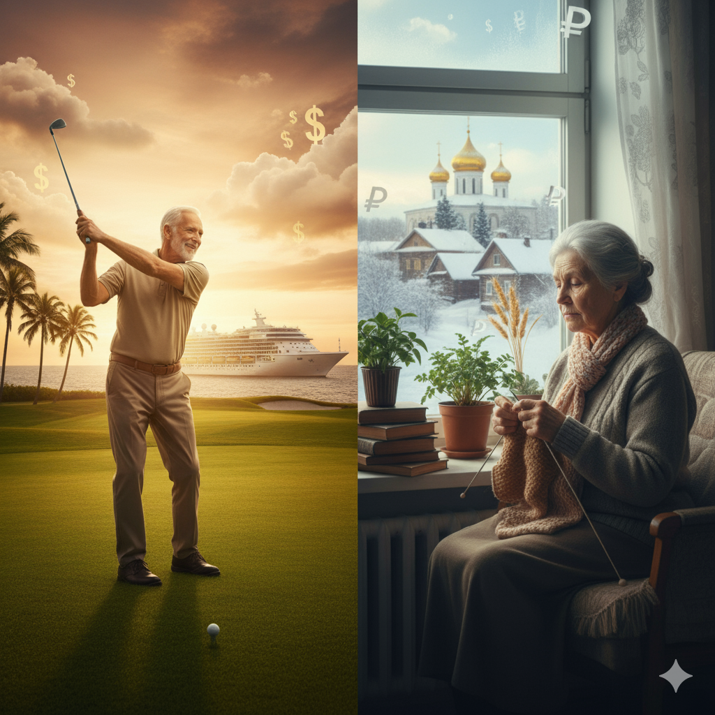 Почему пенсионеры в США чувствуют себя миллионерами, а в России — выживают