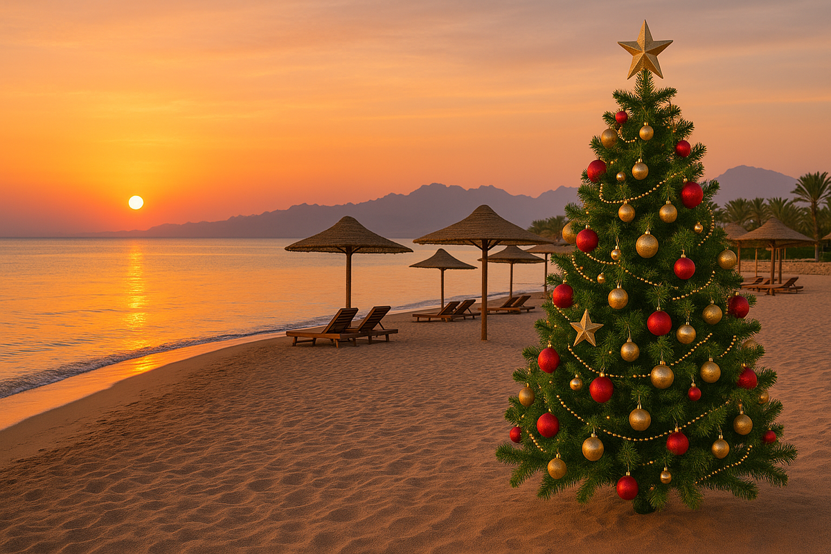 Иллюстративное изображение на тему Новый Год в Египте.