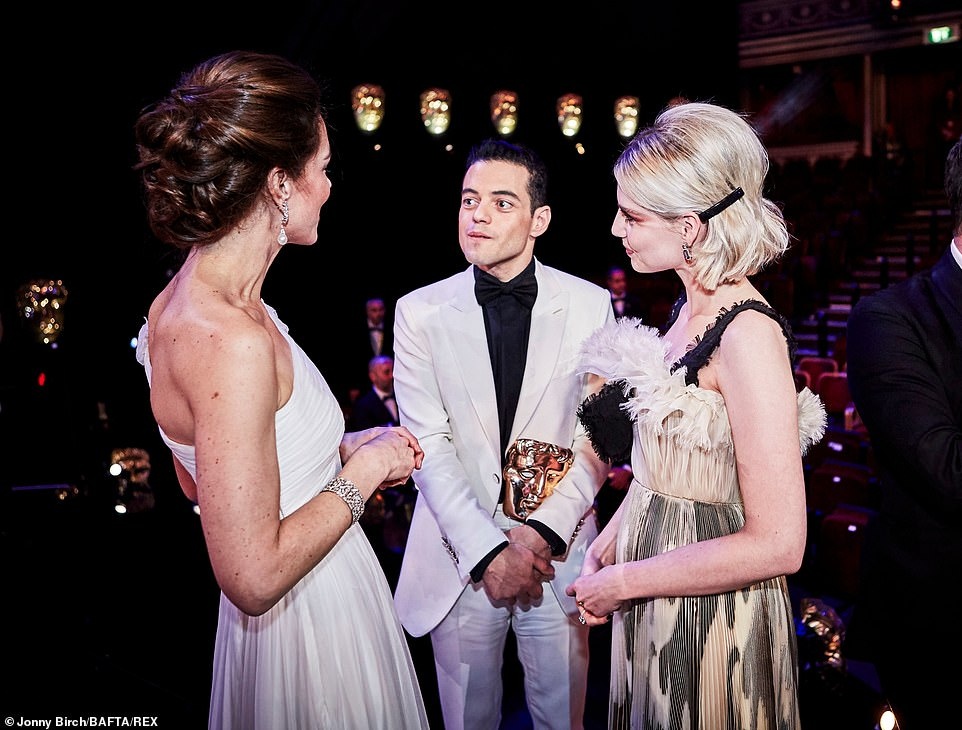 Кейт, Реми Малек и Люси Бойнтон. Фото Bafta