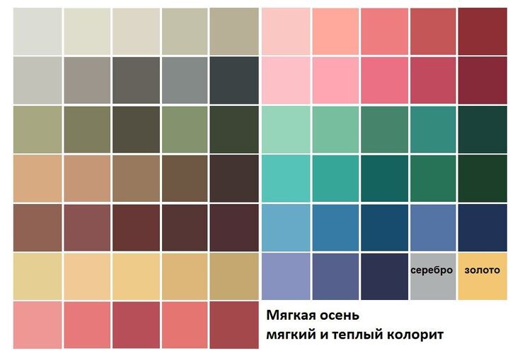 Палитра - мягкая осень
