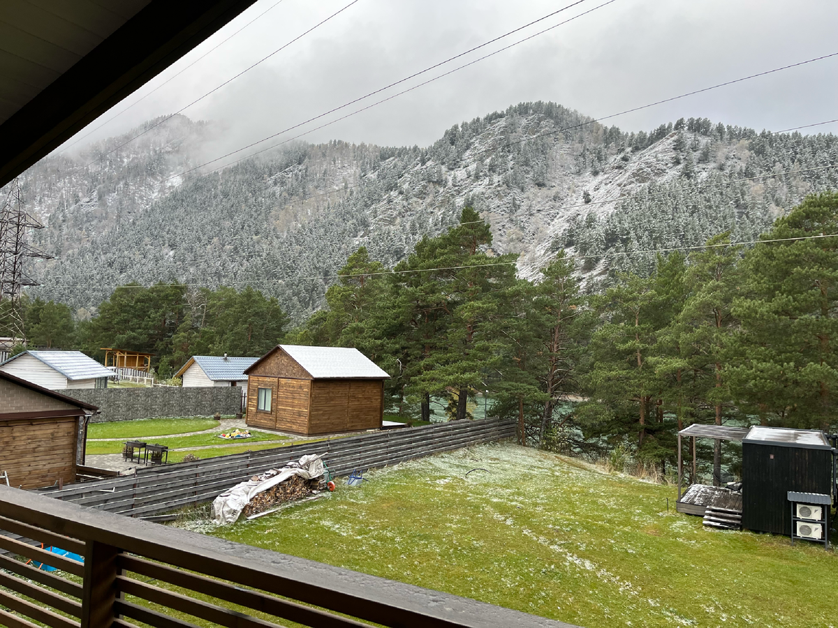 Виды с балкона второго этажа