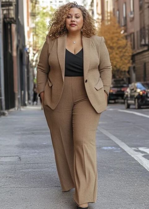 Брючный костюм плюс сайз