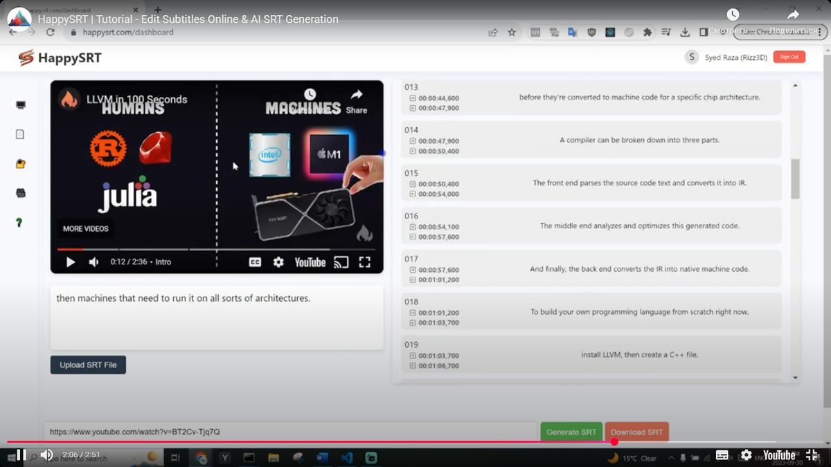 Генератор субтитров