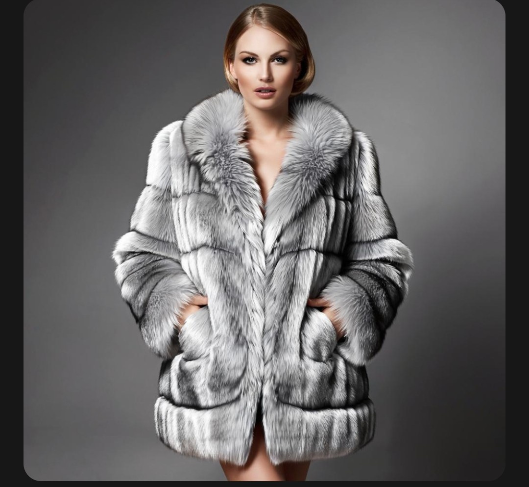 МАХ. Шикарная дама в шикарной шубе возможно без педикюра.