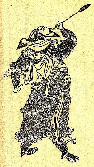 Сяхоу Дунь ест собственный глаз, пронзённый стрелой