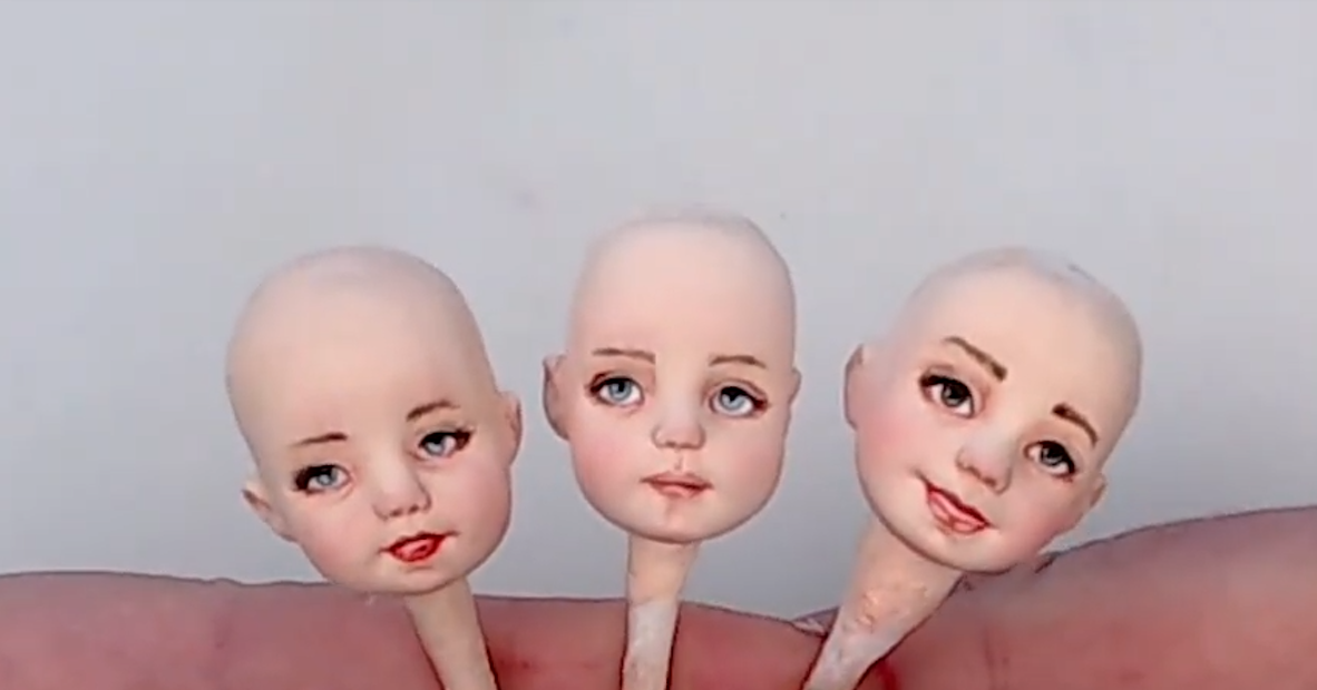 Окрас личиков сделанных с одного молда