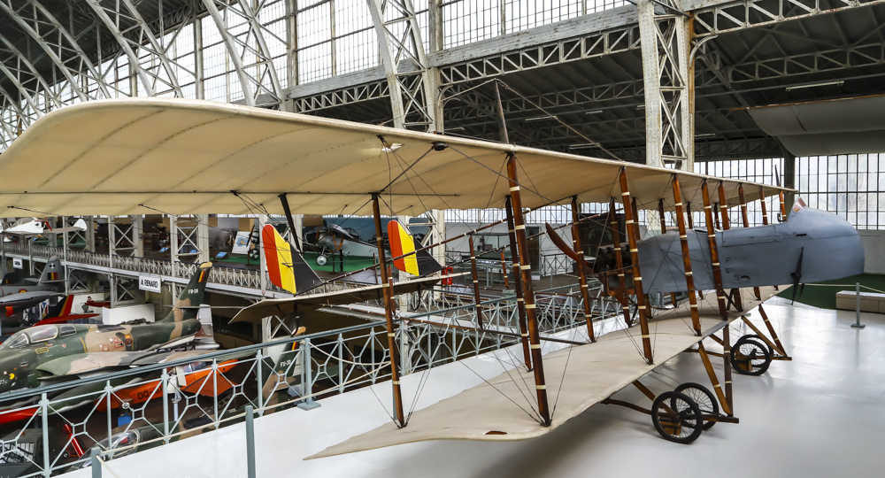 Королевский музей армии и военной истории Бельгии. Пионеры воздушного океана: Maurice Farman MF.11