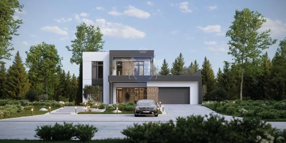 Современный дом Люмен в поселке Гусарово