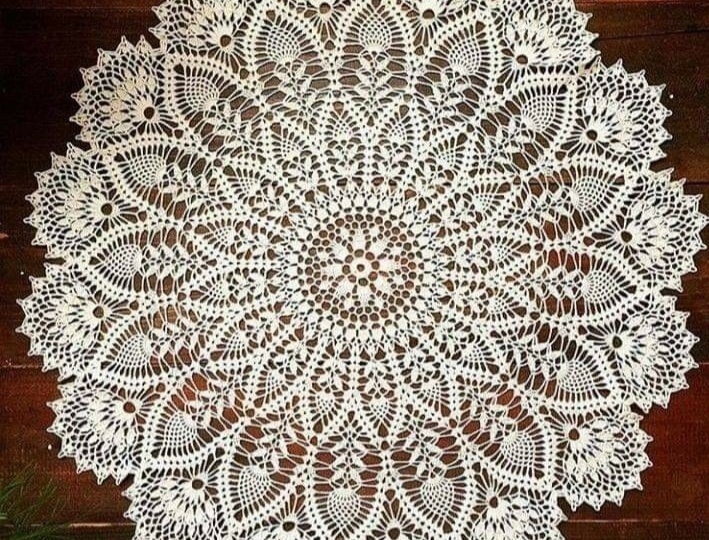 Шикарная салфетка крючком