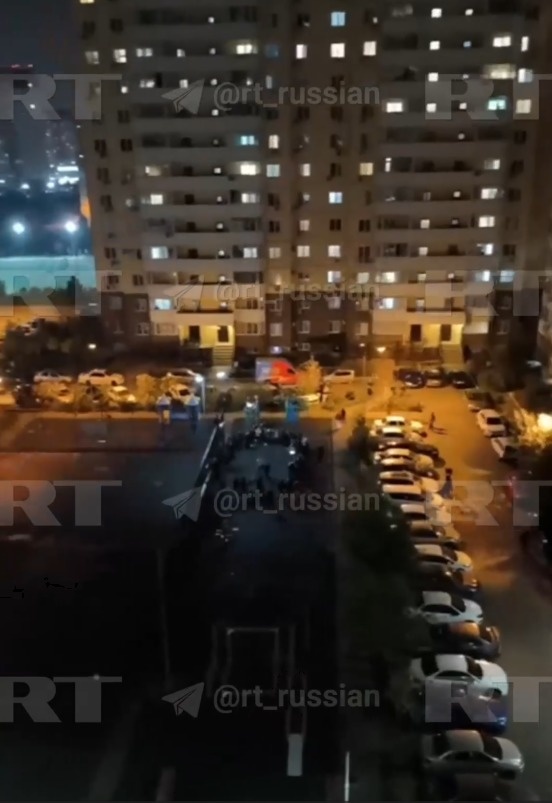 Район Краснодара, где происходили подростковые драки. Кадр из видео/t.me/rt_russian