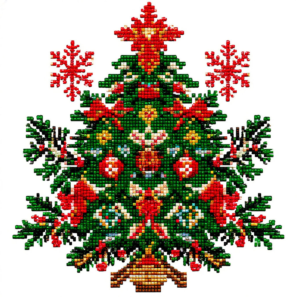 Новогоднее бисероплетение.