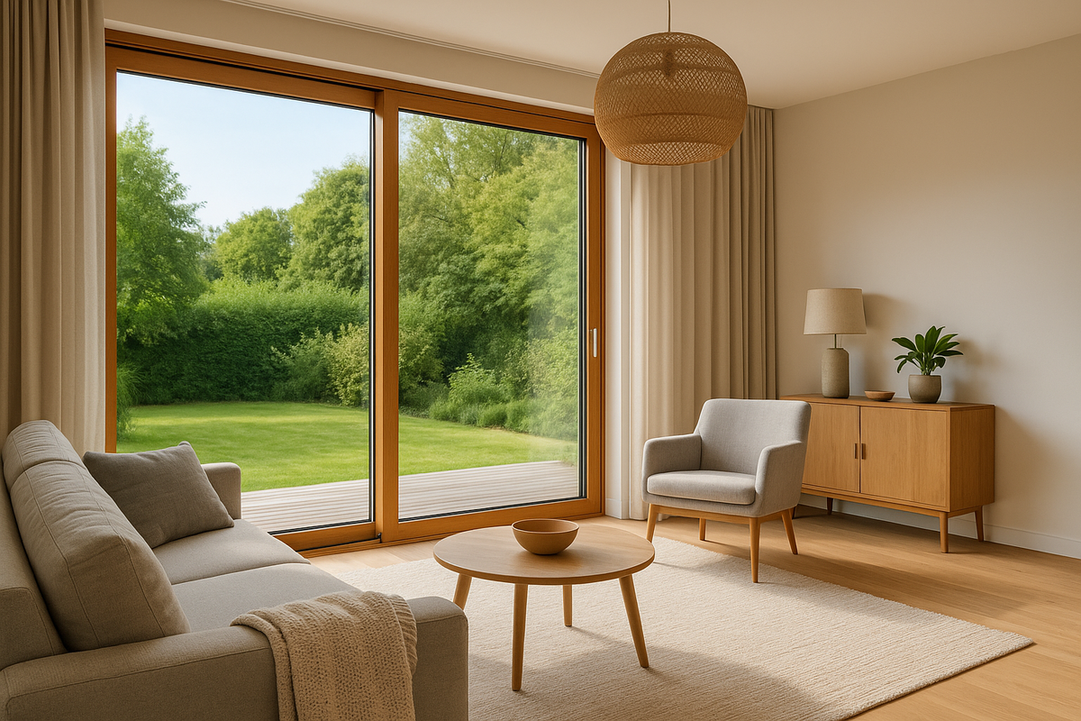 Тёплые алюминиевые порталы создают панорамный обзор и сохраняют тепло даже зимой.