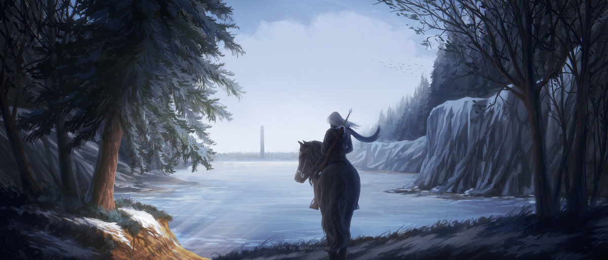 Цири у Башни Ласточки. Автор - Даниил Рогачев. "Сейчас, сейчас прольется чья-то кроооовь!" (С)