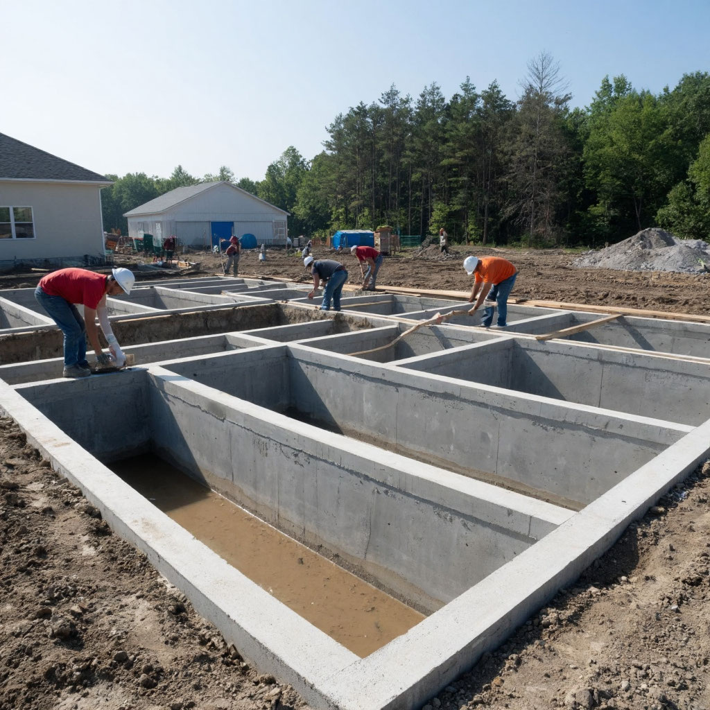 Фундамент лента