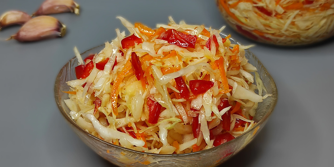 Быстрая МАРИНОВАННАЯ КАПУСТА. Очень ВКУСНАЯ и ХРУСТЯЩАЯ. Простой РЕЦЕПТ!